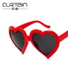 Gafas de sol Kedun 2017 Moda Tendencia Forma de Corazón Gafas de sol Coloridas Europeas y Americanas Gafas de sol Corazón de Melocotón 9775