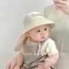 Chapéu de Bebê Verão Chapéu de Secagem Rápida Chapéu de Sol Proteção Solar Chapéu Cachecol de Aba Larga Proteção UV para Bebê Chapéu de Pescador para Meninos e Meninas