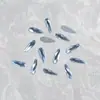 Zapatos Planos Azul Claro Uñas con Diamantes Diamante Mini Pequeño Mediano Grande Corazón Azul Gota de Agua Vidrio K9 Joyería para Uñas al por Mayor