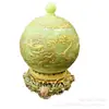 Venta al por mayor del fabricante Jarrón de Porcelana Dorado de Doble Oreja con Doble Dragón Adornos Artesanales Estilo Antiguo Florero Luminoso Incrustado en Oro Transmisión en Vivo