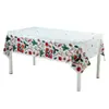 En stock Mantel a cuadros Amazon mantel a cuadros blanco y negro transfronterizo PEVA engrosado desechable mesa de postres de cumpleaños fiesta