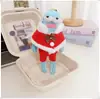 Colgantes de peces geniales, peces flácidos, peces que yacen planos de los residentes de Fondo de Bikini, accesorios para llaveros, chales de Navidad