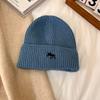 2024 Novo Outono e Inverno Estilo Coreano All-match Quente Grande Cabeça Protetores de Orelhas Gorro de Lã Espessado para Rosto Mostrado Chapéu Pequeno Chapéu de Malha