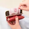 2025 Nueva Billetera Corta Transfronteriza para Mujer con Pinza Billetera para Monedas Billetera Plegable Multifuncional Retro Portatarjetas Billetera para Mujer