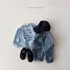 Pantalones vaqueros de estilo coreano de otoño para niños y niñas de 0 a 3 años, vaqueros infantiles versátiles de color liso suaves