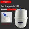 Balde de pressão de plástico Máquina de água pura doméstica à prova de explosão Universal Water StoraGe Balde Tanque Acessórios Purificador de água 3.2G Tanque de pressão de armazenamento de água