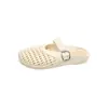Sandalias Planas de Playa Transpirables Antideslizantes de Moda Versátiles con Diseño Hueco para Mujer, Verano Nuevo Estilo