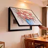 Caixa de Medidor Elétrico Estilo Novo Pintura Decorativa, Pintura a Óleo Pintada à Mão com Design Floral 3D, Mural para Cobertura de Caixa Elétrica de Sala de Jantar, Pintura Pendurada para Caixa de Interruptor Elétrico