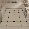 Tapete Especial para Piso de Cozinha Tapete de Piso de Lama Diatomácea Resistente a Manchas Antiderrapante Absorvente de Água Secagem Rápida Tapete de Sala de Estar Cobertura de Piso de Grande Área