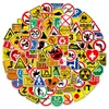 100 novos sinais de aviso, slogans, placas de advertência, adesivos, decoração personalizada, adesivos à prova d'água para copo d'água, grafite
