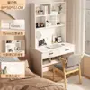 Mesa Integrada de Escritorio y Librero, Escritorio de Computadora para el Hogar, Mesa de Estudio de Escritorio para Habitación de Estudiante, Escritorio Infantil de Escritura, Mesa para Sala de Estudio