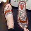 Pantuflas de Verano con Estampado Estilo Europeo de Cuero Genuino para Mujer, Hogar, Antideslizantes, Suela Suave, para Hombre, Interior, Hogar, Pareja, Nuevas Sandalias y Pantuflas de Moda
