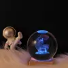 Luminária de Noite Bola de Cristal Brilhante, Lâmpada Colorida de Céu Estrelado, Galáxia, Lua, Sistema Solar, Enfeite de Madeira, Presente de Dia dos Namorados para Amigos