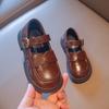 Zapatos de Princesa Cuadrados de Charol Suave para Niñas 2022, Zapatos Casuales de Velcro de Moda para Niñas