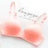 Ropa interior fina sin costuras estilo japonés para mujer, sujetador fino de copa triangular brillante sin aros, para pechos grandes de estudiantes de primaria
