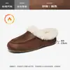 Zapatos de Mujer con Forro de Lana August Lion 2026 Nuevas Botas de Nieve Espesas de Invierno Zapatos Planos de Algodón sin Cordones
