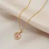 Nova corrente de clavícula de luxo estilo coreano, colar versátil da moda em aço titânio para mulheres, pingente clássico simples de zircônia, acessório versátil