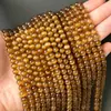 Suministro Directo de Fábrica de Accesorios para Joyería, Piedra Ojo de Gato Amarillo Tigre de Alta Calidad, Cuentas Redondas de 8 mm, Pulsera Semi-Terminada para Mujer, Venta al por Mayor