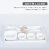 Cerâmica branca para cuidados com a pele tigela pequena branca porcelana branca xícara de chá para água tigela de óleos essenciais para salão de beleza tigela para misturar máscara tigela para misturar spa