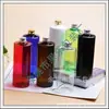 Botella de Aluminio Azul con Tapa 500ml Botella de Hidrosol 500ML Tapa de Rosca de Aluminio Botella PET Botella de Gel de Ducha Botella de Loción