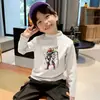 Camiseta Base para Niños 2026 Otoño/Invierno Nuevo Estilo para Niños Versátil de Forro Polar Cálida Capa Interior Cuello Semi-Alto Manga Larga