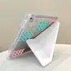 Diseño Floral Patchwork Adecuado para iPad Pro de 11 pulgadas Pegatina de Borde Plegable Y Funda Protectora para Tableta con Ranura para Lápiz Funda Suave Anticaídas Dropshipping