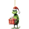 Pingente Grinch de Natal Decoração de Árvore de Natal Suprimentos para Decoração de Feriado Pingente Acrílico Enfeites de Natal para Casa
