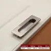 Puxador de Liga de Zinco Sólida com Acabamento Escovado, Puxador Moderno Minimalista Espessado Longo para Gaveta, Guarda-roupa, Porta de Armário 96, Venda Direta de Fábrica