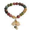 Pulseras de Turmalina de Colores y Geniales, Pulseras con Colgante de Flor de Muguete de Lujo Ligero de Nicho, Regalos Exquisitos para Novias y Mejores Amigas