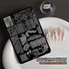 Nova Placa de Aço para Nail Art Alta Definição Desenho Animado Kt Floral Borboleta Estampa de Leopardo Cruz Floco de Neve Ferramenta de Transferência para Nail Art Venda por Atacado