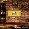 Letrero decorativo de pared transfronterizo estilo americano con temática de EE. UU., pintura de hojalata de matrícula, adorno para barra de bar, cuadro colgante decorativo 15x30cm
