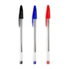 Bolígrafo Heyu Stationery 934 Forma de Bala 1.0 en Negro, Rojo y Azul, Bolígrafo Transparente Simple Creativo para Uso en Hotel