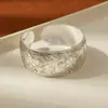Estilo Étnico Retro Pulsera Abierta de Plata Imitación Miao Pulsera Ancha Tallada Nuevo Estilo Chinoiserie Antigua Pulsera de Plata Imitación Hecha a Mano para Mujeres