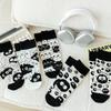 Calcetines sin costuras de primavera y otoño para mujer, calcetines de media caña de dibujos animados, calcetines largos rectos lindos estilo japonés para damas, calcetines de algodón peinado, absorción del sudor y resistentes al olor