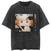 Camiseta Retrô Lavada Cross Border Anime The Promised Never Agreed Neverland Summer Manga Curta