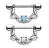 Promoção Quente Novos Adornos Médicos de Aço Inoxidável para Body Piercing Anel Ornamental Sexy de Diamante Coroa Unhas Femininas