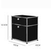 Mesa de noche minimalista USB simple nórdica para dormitorio con cerradura, combinación modular de celebridad de Internet, gabinete lateral de acero inoxidable para el hogar, almacenamiento