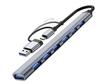 Estação de acoplamento para computador de celular hub tipo-c divisor USB 3.0 HUB estação de acoplamento USB um para quatro