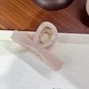 Pinza de Lazo Transfronteriza Europea y Americana Amazon para Mujer para la Parte Posterior de la Cabeza, Horquilla de Disco, Pinza de Tiburón Brillante Mediana, Accesorios para el Cabello, Tocado