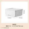 -Caja de Almacenamiento Boca de Hipopótamo Caja de Almacenamiento Doméstica con Tapa abatible para Ropa y Juguetes Caja de Almacenamiento Tipo Cajón Gabinete de Almacenamiento de Plástico
