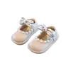 Zapatos de Cuero con Perlas para Niñas, Zapatos para Bebés y Niños Pequeños, Planos para Primavera y Otoño, Zapatos para Niñas Pequeñas, Zapatos Estables Estilo Coreano, Versátiles