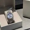Reloj Emperatriz Viuda Nuevo para Mujer Oro Rosa Azul Hielo Fruta del Dragón Cereza Correa de Acero Esfera Pequeña Correa de Acero Reloj para Mujer Envío Directo