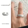 Anillo de Plata de Ley 925 Lanzhi, Joyería de Diseño Punk Exagerado Personalizado, Anillo Abierto Hip-Hop, Nicho que No se Desvanece