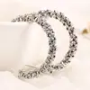 Joyería transfronteriza suministro completo arete de oreja de diamante cadena de garra de strass envuelta aretes en forma de C fabricantes venta al por mayor E632