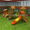 Parque de Diversões Playground de Ponto Turístico de Jardim de Infância Escorregador Grande de Madeira Estrutura de Escalada Rede de Escalada Balanço Navio Pirata Fabricante de Equipamentos de Diversão