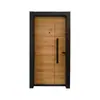 Puerta de Seguridad para el Hogar, Puerta Rusa, Empalme Moderno de Madera de Lujo Ligero, Puerta Antirrobo de Entrada Directa de Fábrica, Puerta de Entrada