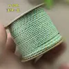 Cuerda de mano tejida con hilo de algodón con adición de oro de 1.8 mm, cuerda para jugar Wen, no elástica, resistente al desgaste, cuerda DIY, borla de bodhi, punta