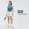 Nuevos shorts de yoga para verano, shorts deportivos casuales de corte holgado de cintura alta, cintura elástica fina, shorts de yoga multicapa