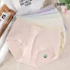 Categoría a Ropa Interior Femenina de Algodón Puro de Grado Materno e Infantil de Cintura Alta para Todas las Estaciones, Uso Diario, 10A Antibacteriana, Entrepierna Extendida, Tejido Cepillado Calzones Femeninos