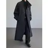 Abrigo Largo Sencillo Estilo Relajado Temporada Media de Otoño Cuello Alto Oversize para Hombre 2026, Cortavientos Desestructurado Versión Coreana, Nuevo Estilo para Hombre